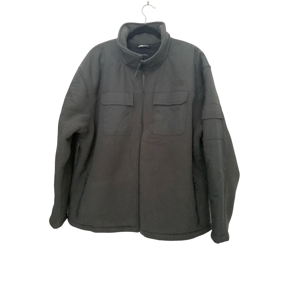 The North Face Black Full-Zip sherpa Lined Jacket 54ch Multiple Pockets Mens ski